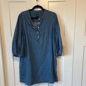 GAP Blue Denim Dress with Button Accents